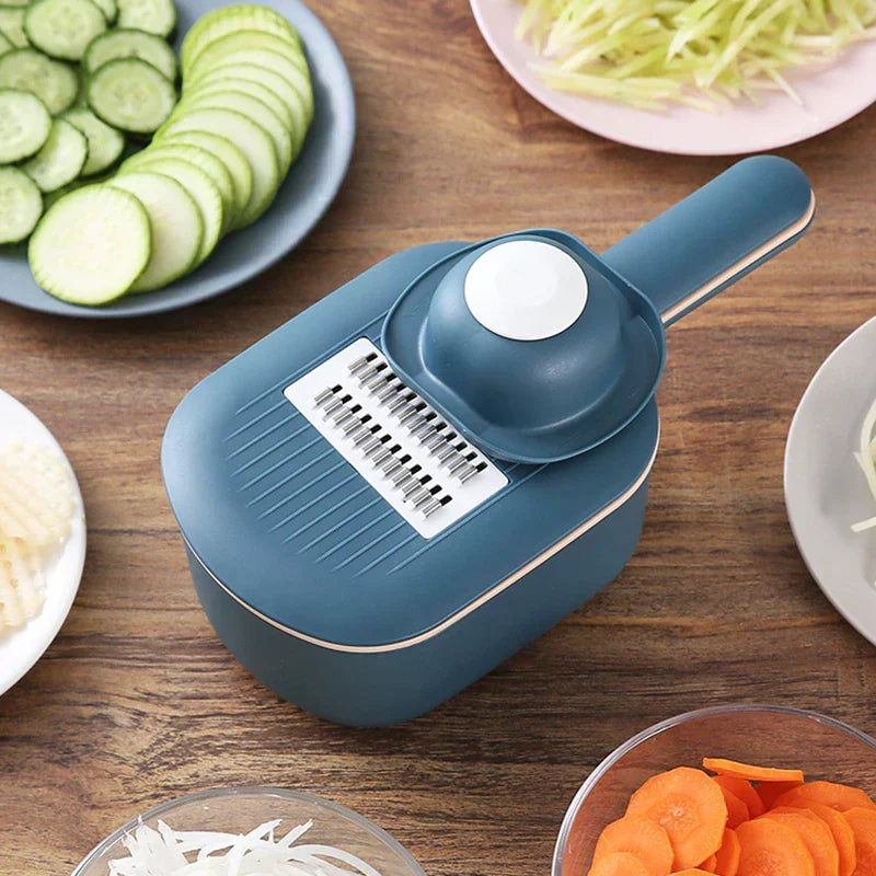 Coupe-légumes ChopMaster multifonctionnel pour découpe rapide et sécurisée des légumes et fruits en cuisine.