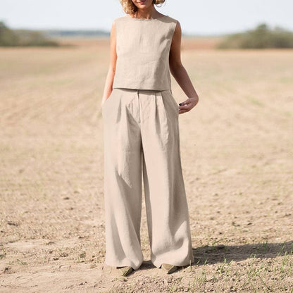 Elegant Jumpsuit - Vidsittande, Kortärmad