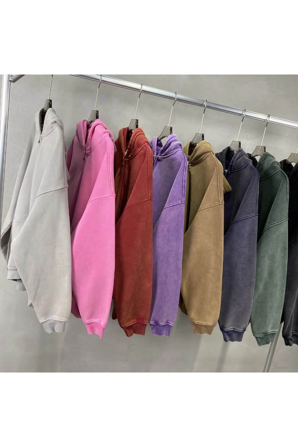 Dam Hoodies: Oversized Zip-Hoodie med Kängurufickor