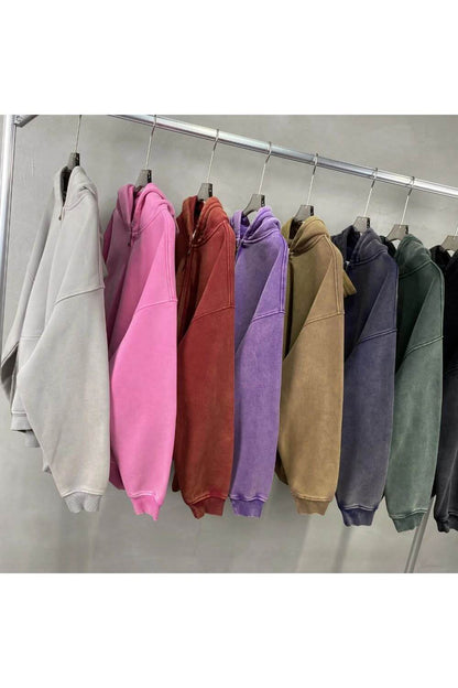 Dam Hoodies: Oversized Zip-Hoodie med Kängurufickor