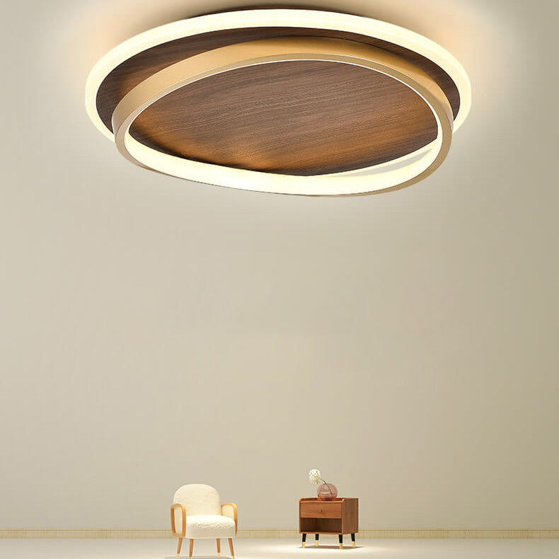 Plafonnier LED extérieur, design scandinave, lumière chaude/froide, résistant, pour jardin/terrasse.