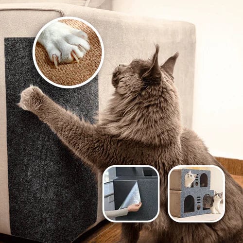 Tapis de protection durable anti-rayures pour chats, garde vos meubles sûrs et intacts des griffes.