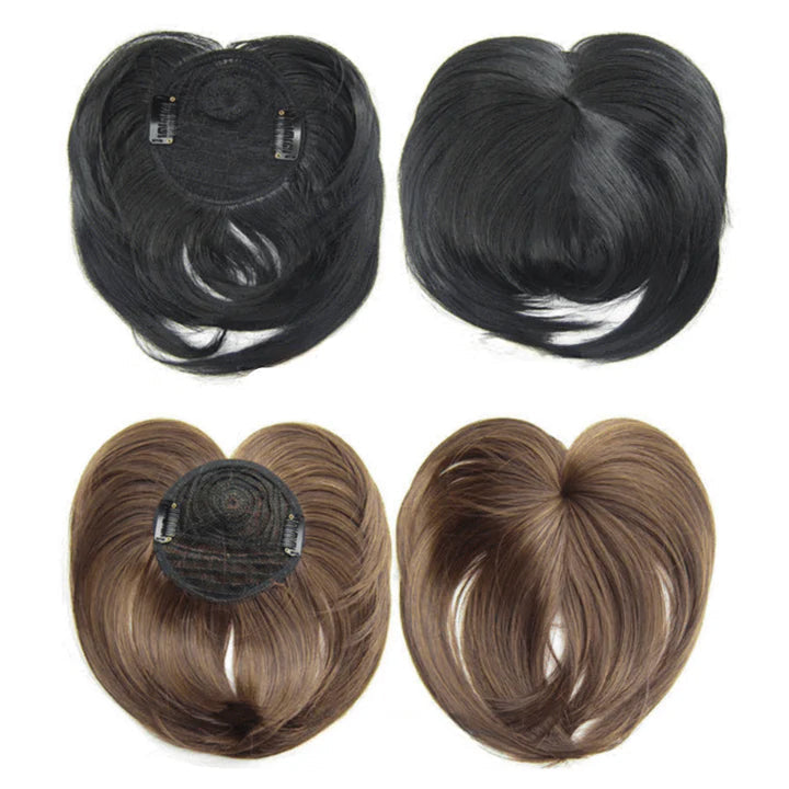 Gros plan sur les clips sécurisés des extensions de cheveux naturels. Pour femme.