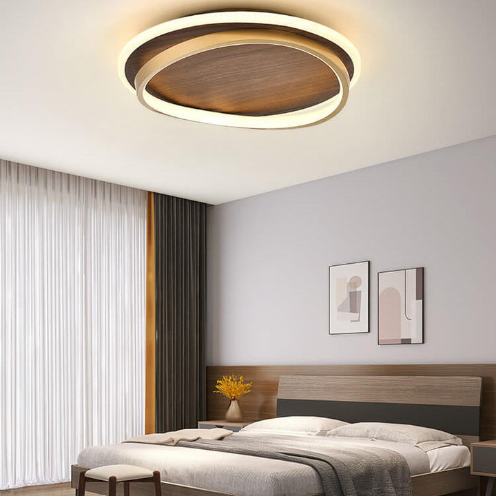 Plafonnier LED extérieur design scandinave épuré, pour un éclairage moderne.