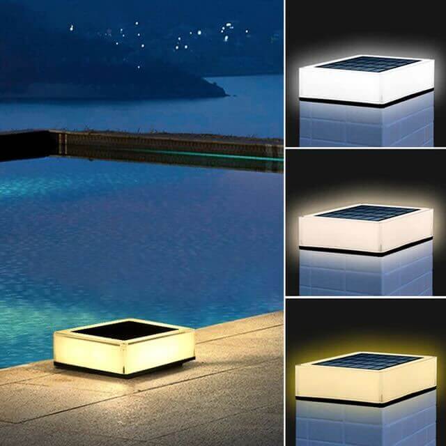 Installation facile : lampe solaire LED sans fil pour jardin, éclairage extérieur autonome, étanche.