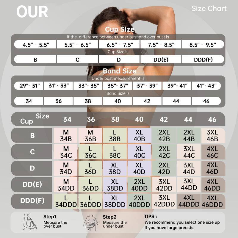Dos d'un soutien-gorge confort femmes sans armature, maintien naturel. Lingerie invisible et respirante.