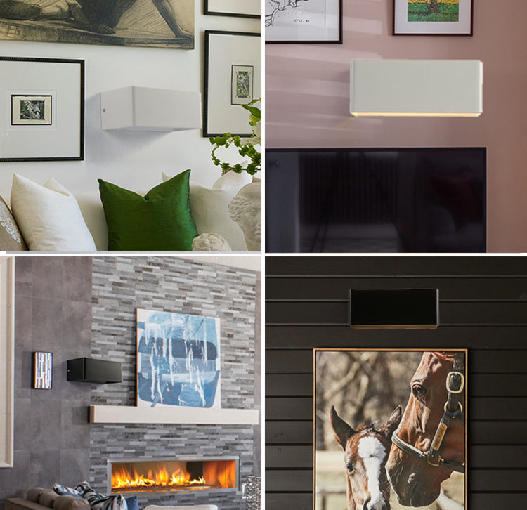 Éclairage LED cube, cette applique murale au design épuré est idéale pour un intérieur moderne.
