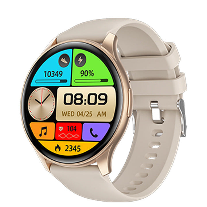 Smartwatch étanche pour sport, avec suivi complet: glycémie, tension artérielle, FC, SpO2, sommeil.