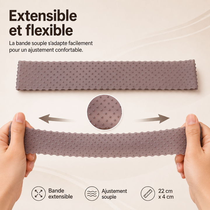 Bandeau pour perruque femme, silicone antidérapant pour un confort et une sécurité accrus.
