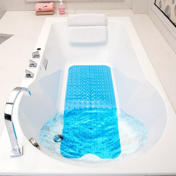 Solution antidérapante XL pour douches et baignoires, tapis PVC sûr avec ventouses pour la sécurité.
