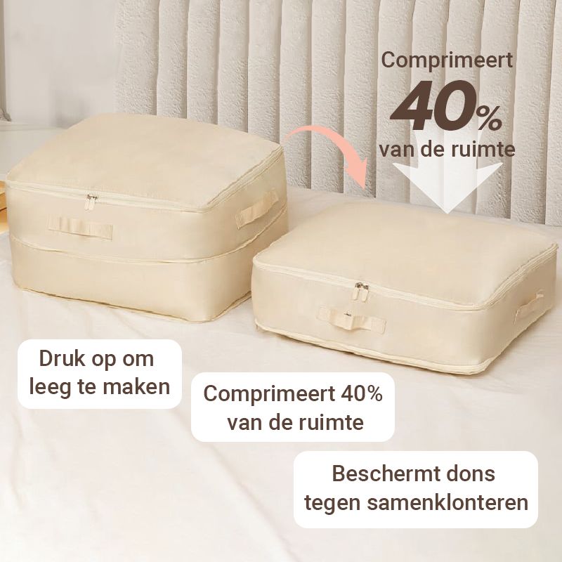 Sacs de compression pour vêtements de saison. Libérez de l'espace dans vos placards, idéal pour le rangement.