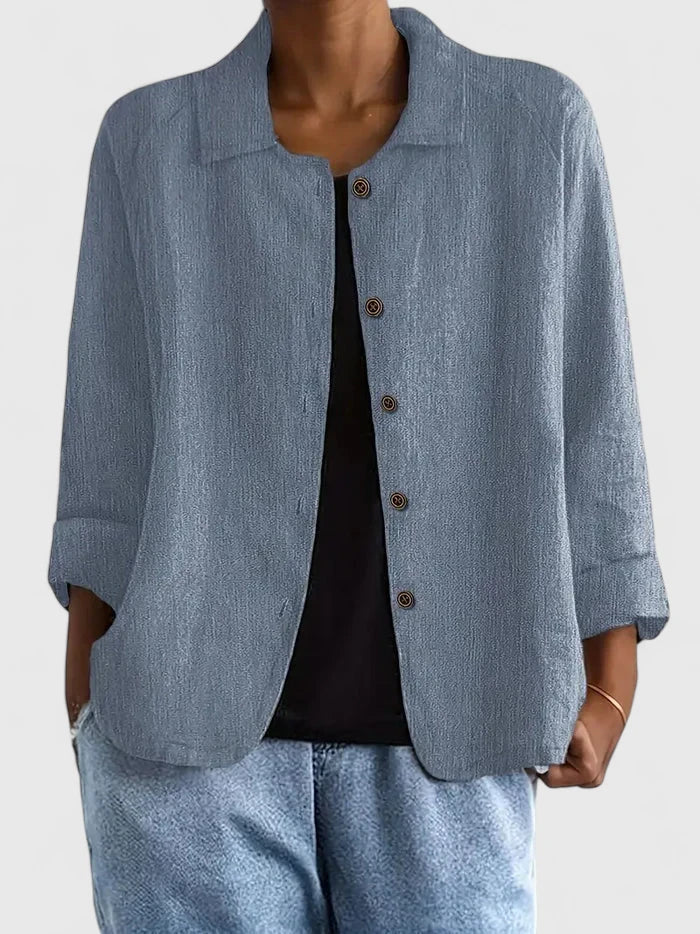 Texture douce du haut Ashleigh, parfait pour un style élégant et confortable en toute saison.