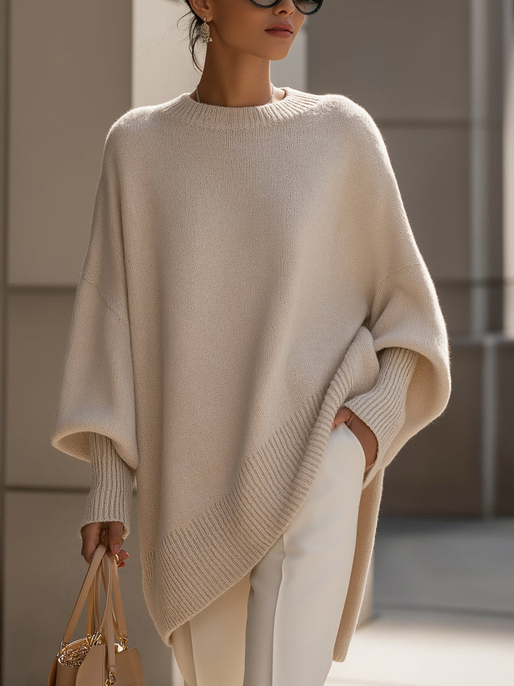 Poncho oversize femme élégant, couleur unie, pour un style chic décontracté et confortable au quotidien.
