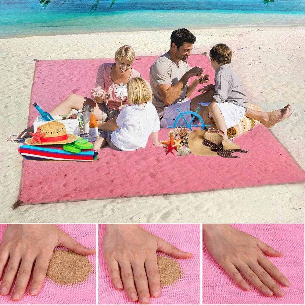 Matelas de sol portable et imperméable pour camping, pique-nique ou extérieur. Tapis anti-sable léger.
