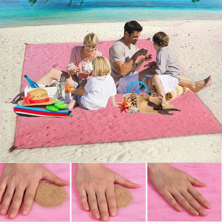 Matelas de sol portable et imperméable pour camping, pique-nique ou extérieur. Tapis anti-sable léger.