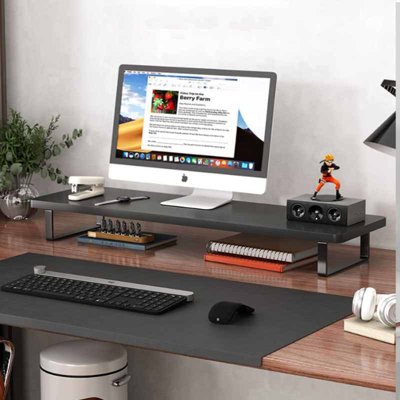 Support moniteur en acier MODURA avec rangement, organise votre bureau. Optimise l'espace pour un poste épuré.