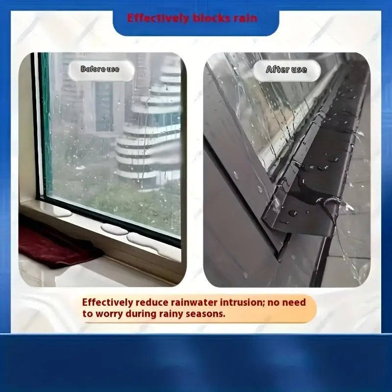 Bande d'étanchéité transparente pour fenêtre coulissante. Réduit les fuites d'air, améliore l'isolation de la maison.