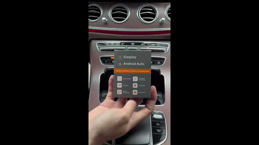 Adaptateur sans fil 2-en-1 pour CarPlay et Android Auto, connectivité voiture plug & play pour iPhone/Android.