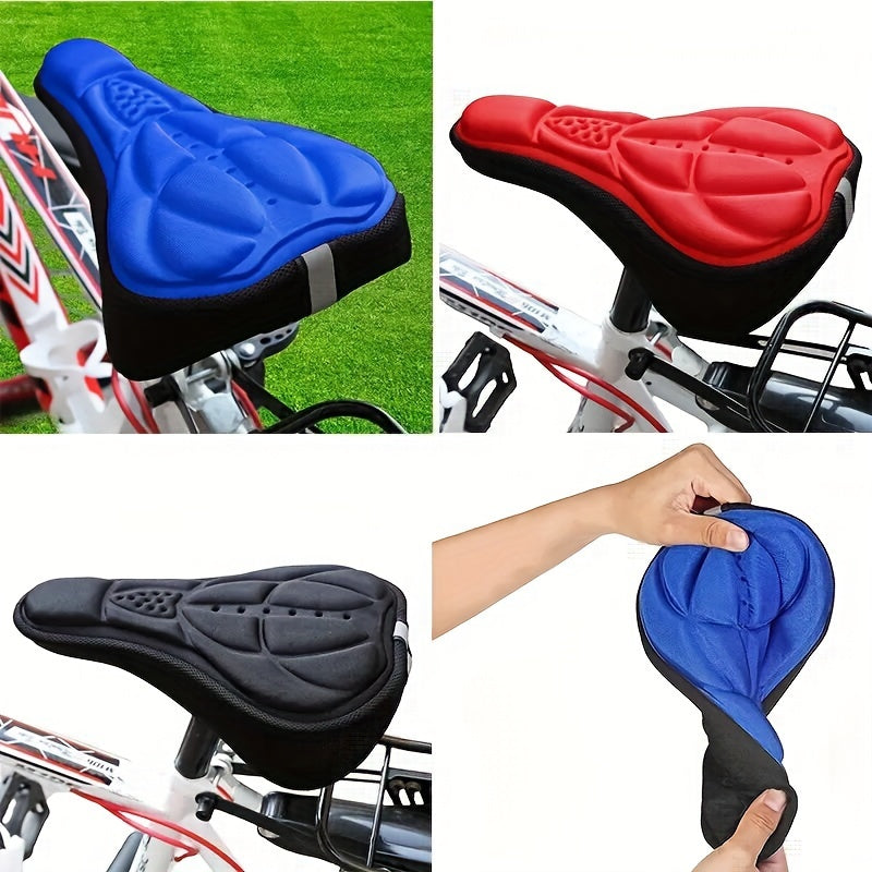 Coussin de siège vélo VTT en gel 3D, respirant et anti-choc pour une meilleure absorption des chocs.