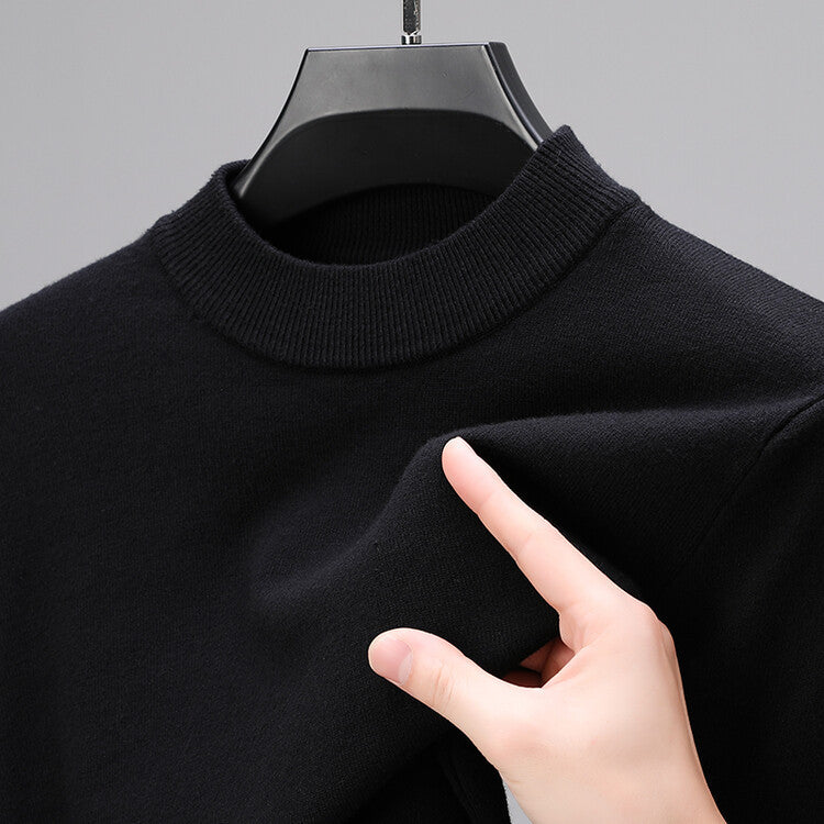 Pull homme en tricot chaud, idéal pour un look hivernal tendance, décontracté et confortable.