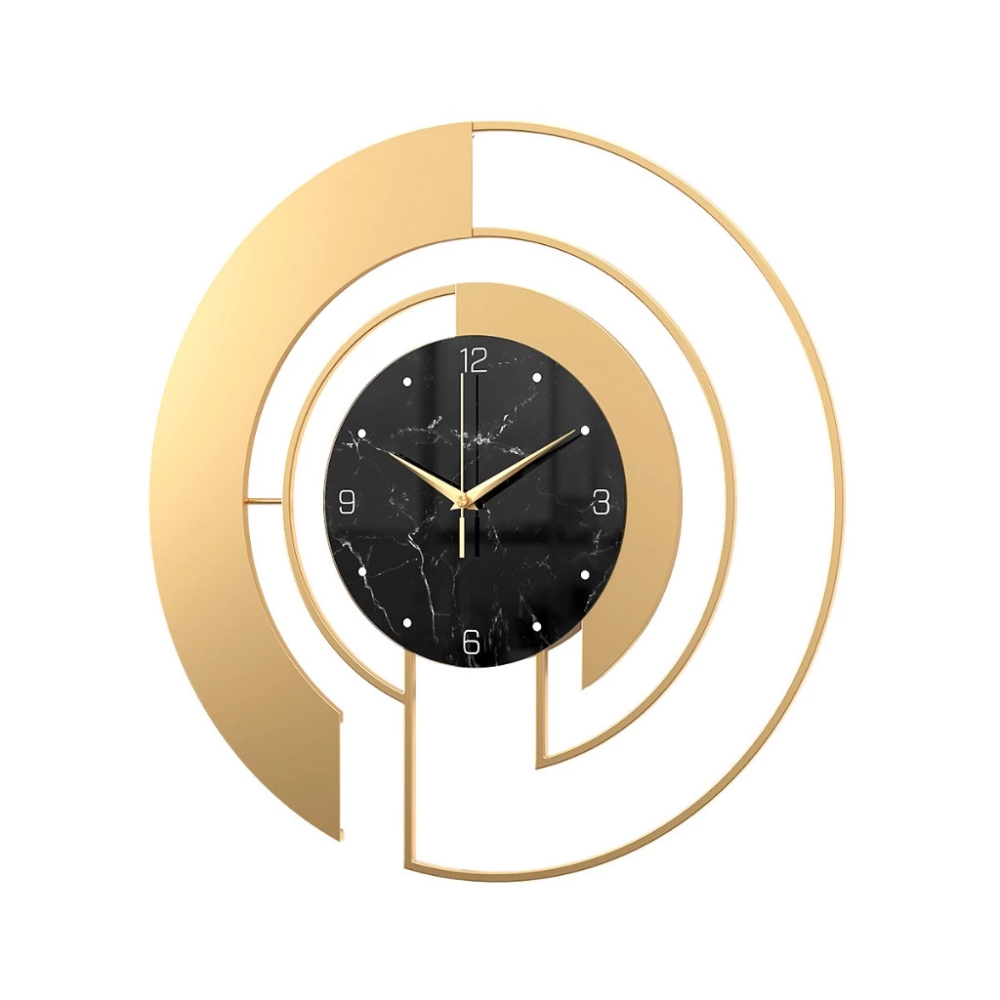 Décoration intérieure: horloge murale géométrique silencieuse, esthétique et pratique.