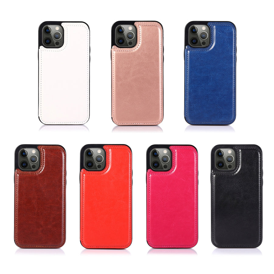 Coque luxe pour iPhone 15, étui cuir avec porte-cartes pratique et fermeture magnétique.