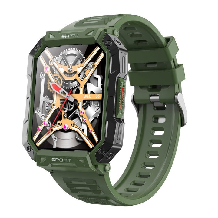 Montre connectée femme: suivi complet santé, glycémie, tension, FC, SpO2, analyse du sommeil.