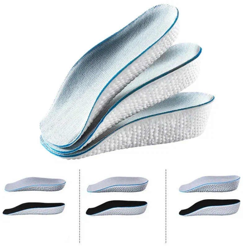 Inlegzolen rehausseurs discrètement pour chaussures, corrigent la posture et soulagent les pieds fatigués.
