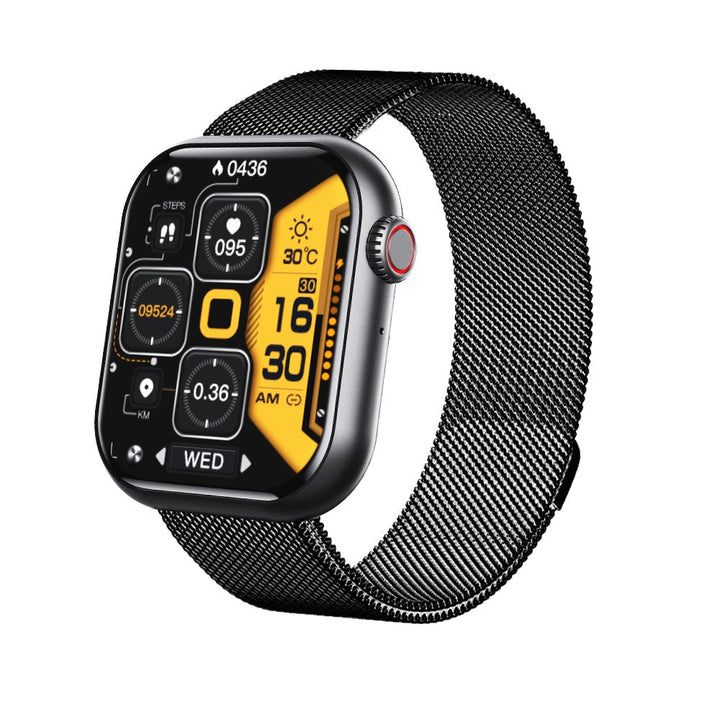 Montre connectée sport étanche: mesure glycémie, tension, FC, SpO2, moniteur sommeil, unisexe.