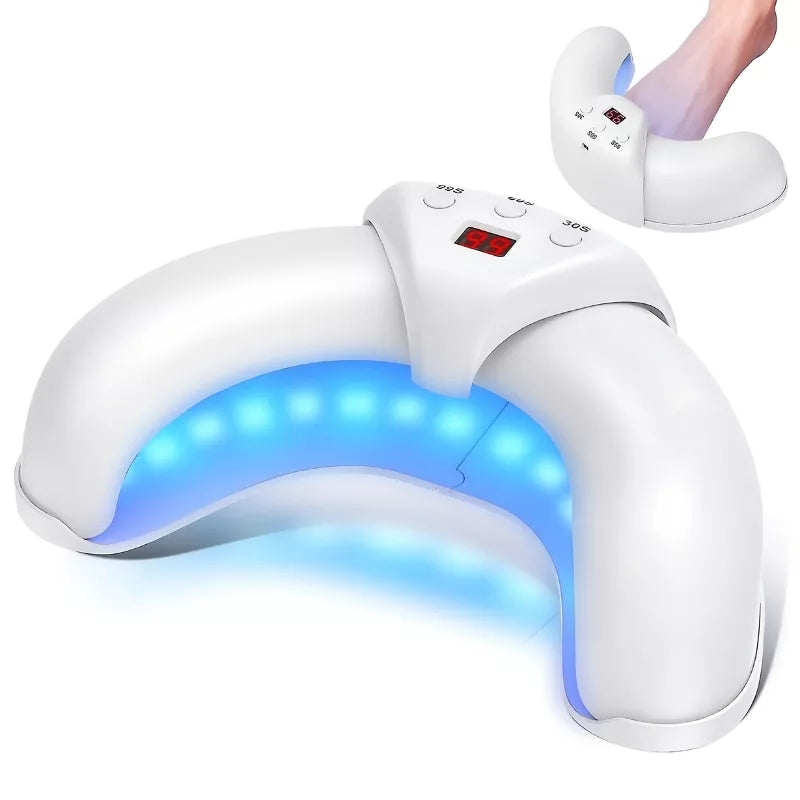 Appareil laser compact pour traitement efficace de la mycose des ongles, favorisant des ongles sains à domicile.