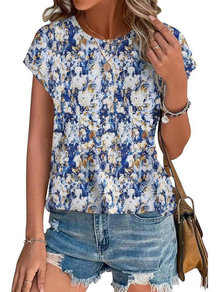 Blouse fluide imprimée femme, sensation légère et aérée, idéale pour l'été.