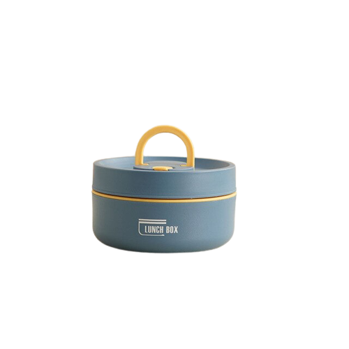Boîte repas portable en acier inoxydable, isotherme, parfaite pour les repas chauds à l'école.