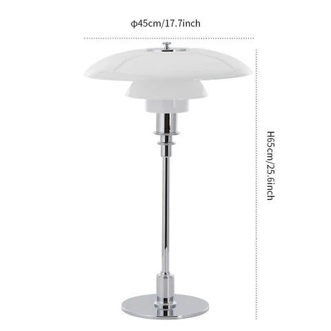 Lampe design danois multicouche, diffuseur de lumière doux pour décoration intérieure chic.