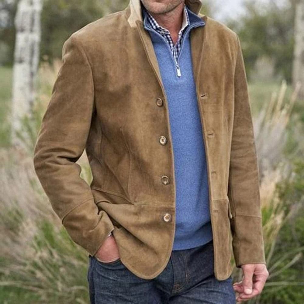 Manteau homme élégant et moderne, idéal pour l'hiver et l'automne, style casual chic ou habillé.