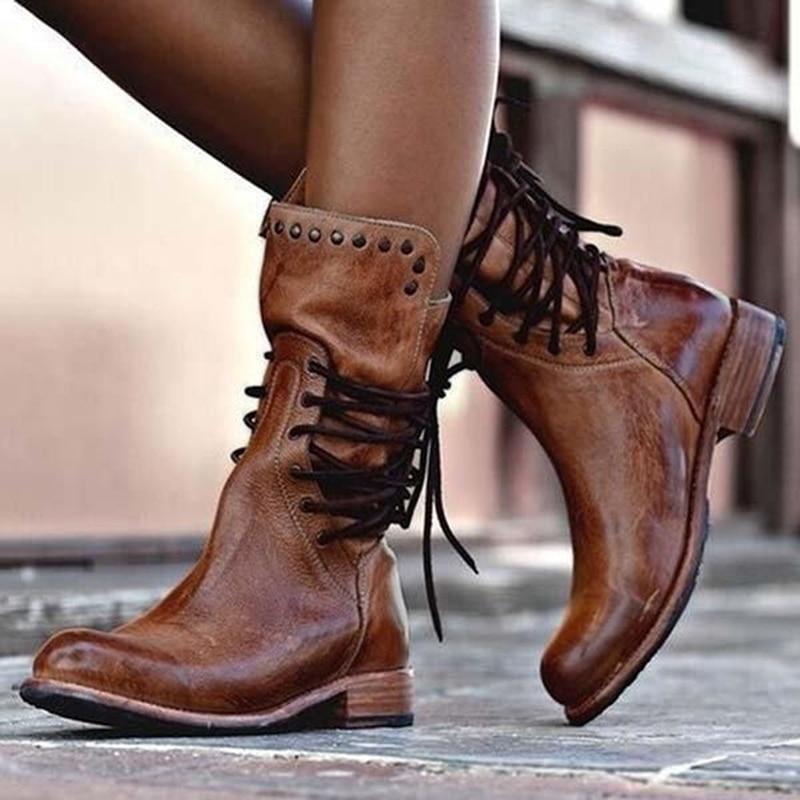 Bottes élégantes et confortables pour femme, idéales pour un look chic et décontracté en automne-hiver.