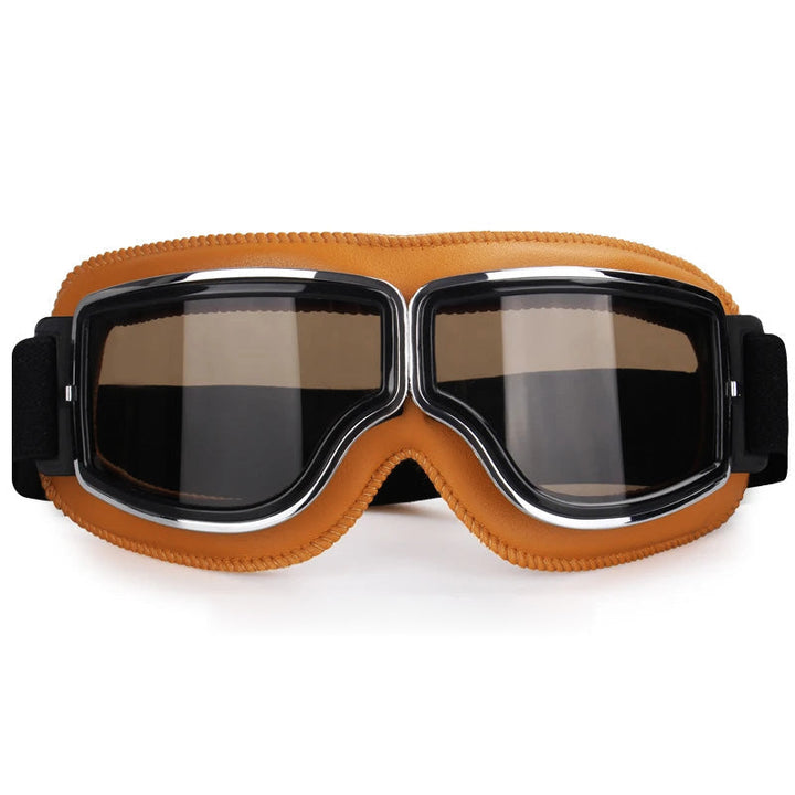 Lunettes de moto et équitation avec protection UV et anti-buée, adaptées aux lunettes de vue.