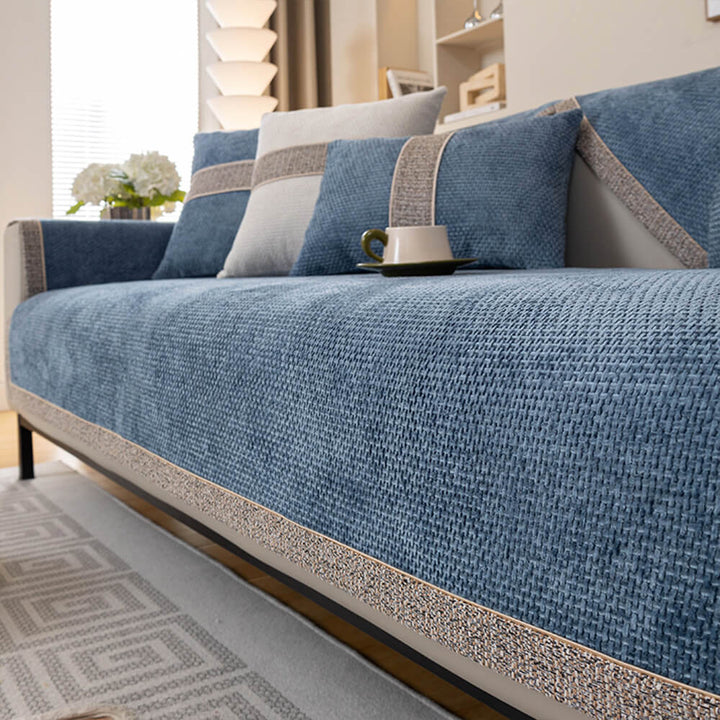 Housse de canapé conçue pour un confort ultime et une protection efficace contre les taches et l'usure.