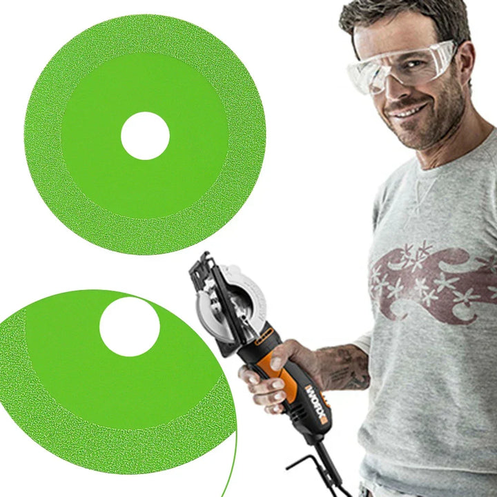 Disque diamant professionnel GlassEdge ProDisc pour la découpe précise du verre et de la céramique.