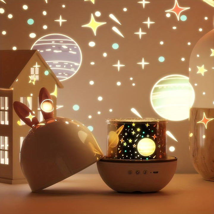 Projecteur d'étoiles pour enfants Nox, lampe veilleuse décorative, lumière douce pour un sommeil paisible.
