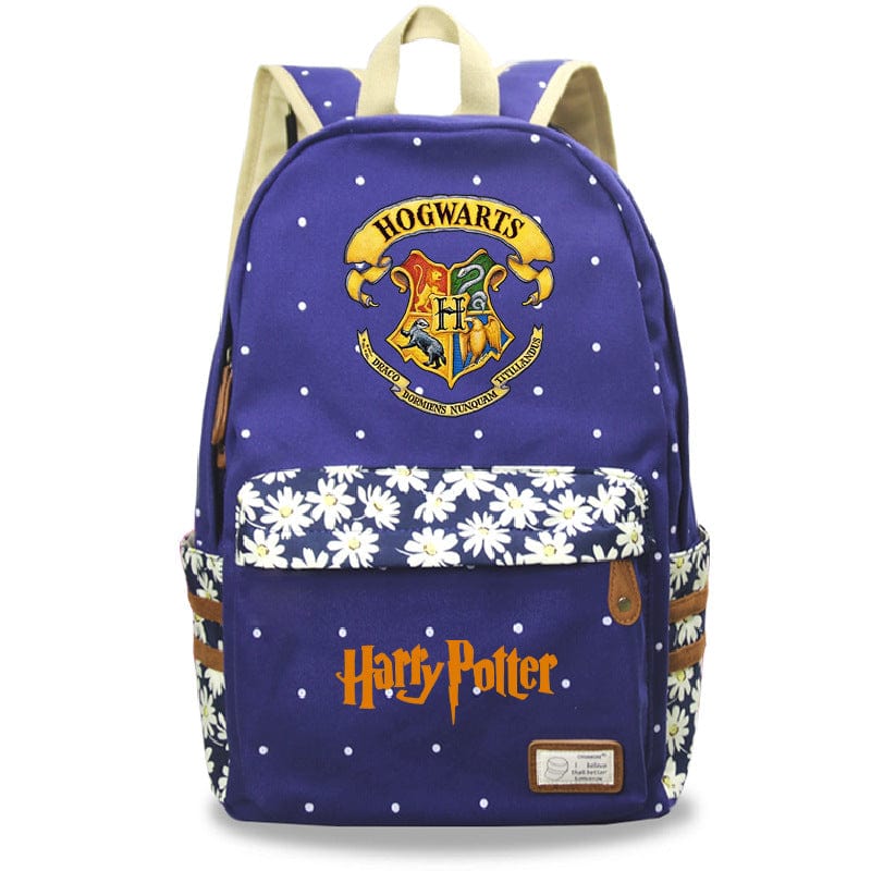 Cartable fille Harry Potter lumineux, avec motifs de Poudlard, idéal pour la rentrée.