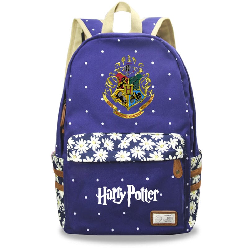 Cartable scolaire fille Harry Potter lumineux, design Poudlard et magie assurée.