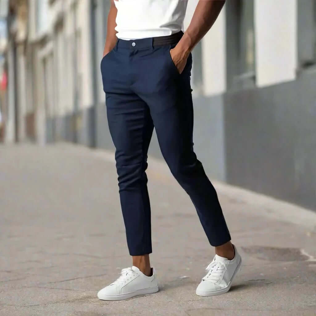 Slim Fit Ankelbyxor Herr - Stretchiga & Bekväma