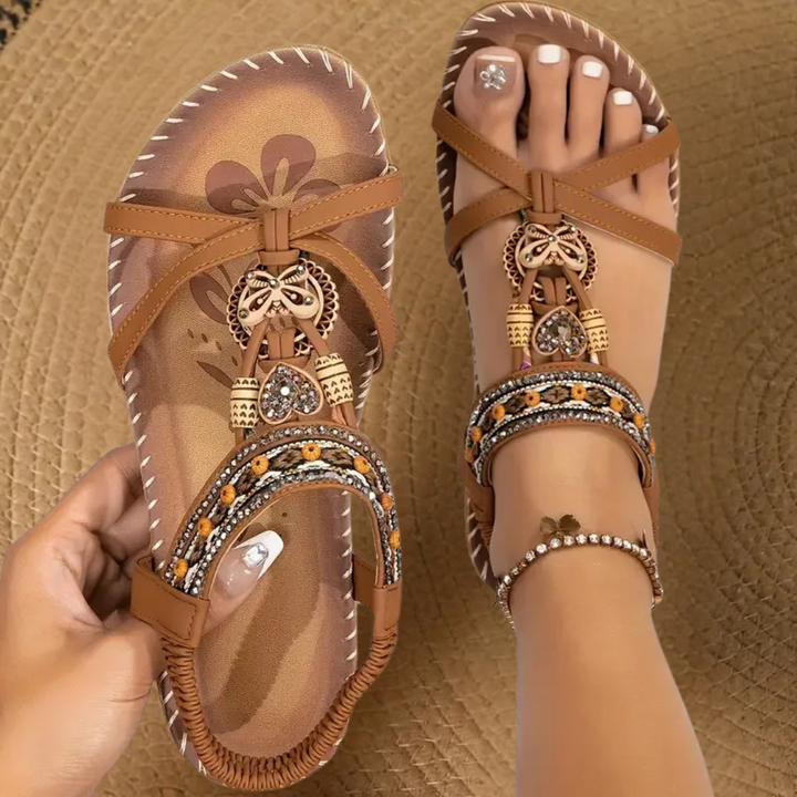 Chaussures Lola orthopédiques pour femmes, favorisant le bien-être, légères et style bohème.