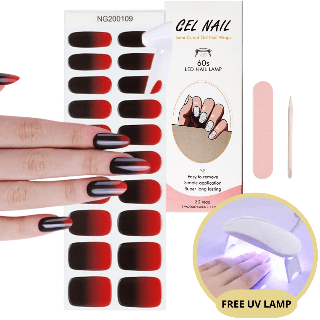 Élégance garantie avec ces autocollants ongles gel UV. Manucure longue durée et facile pour femmes.