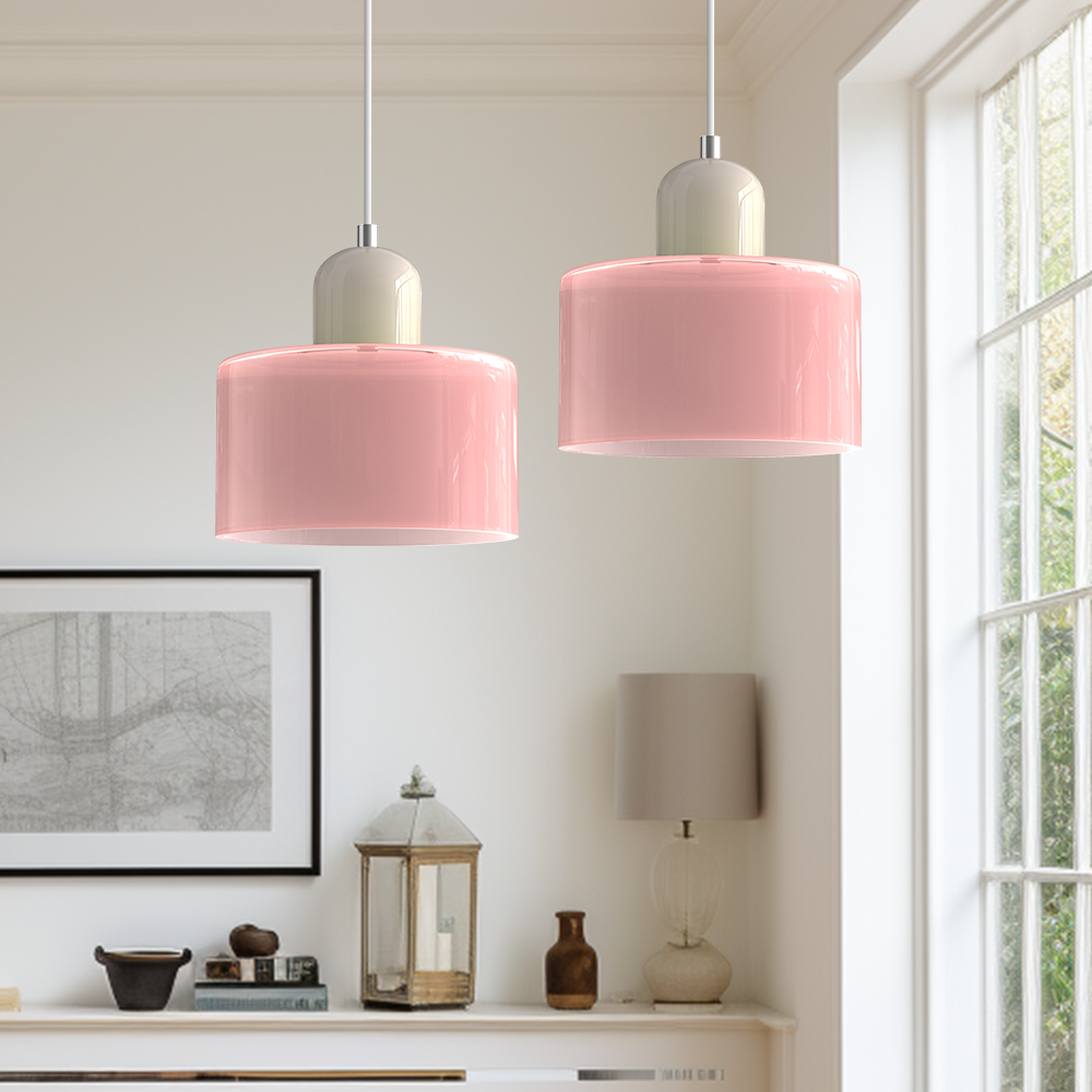 Suspension Lumisio Bauhaus contemporaine, éclairage design pour espace de vie moderne.