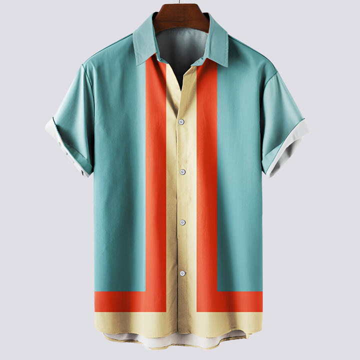 Chemise homme style classique avec motif, coupe moderne pour un look sophistiqué et polyvalent au quotidien.