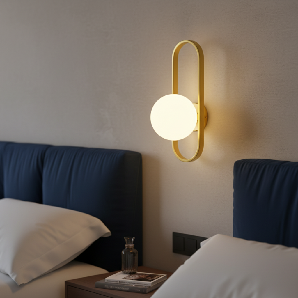 Lampe murale couloir, design épuré, éclairage fonctionnel et décoratif pour votre entrée.
