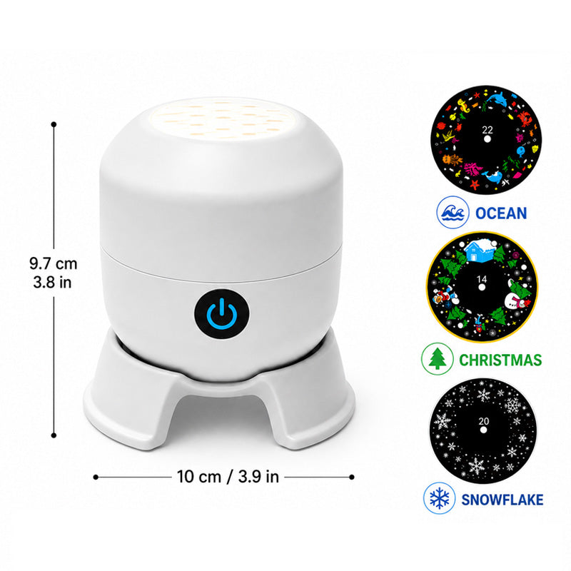 Projecteur LED STARFLOW compact et facile à utiliser, pour créer instantanément une ambiance relaxante.