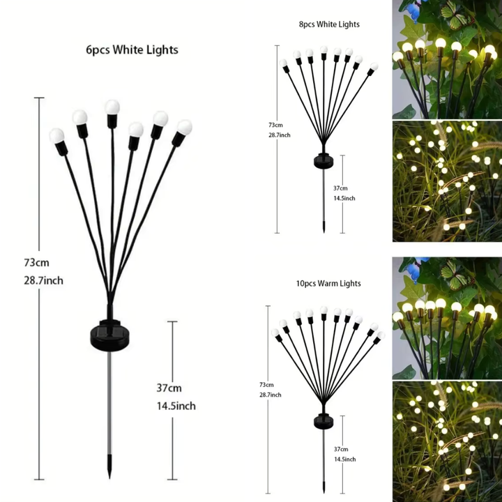 Lumière de terrasse solaire LED avec panneau intégré, étanche IP65, haute performance.