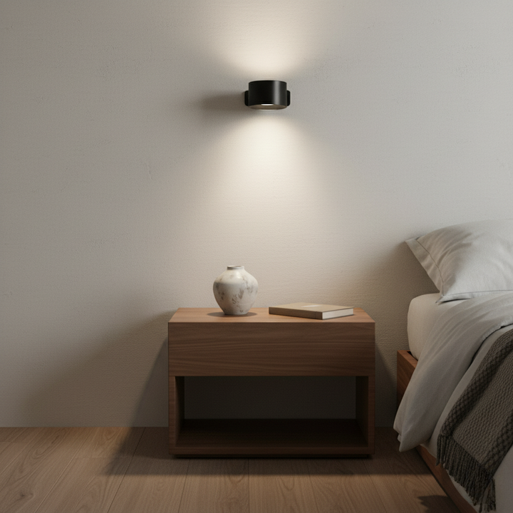Décoration murale lumineuse: Applique LED sans fil 360° rechargeable USB. Créez ambiance chaleureuse.